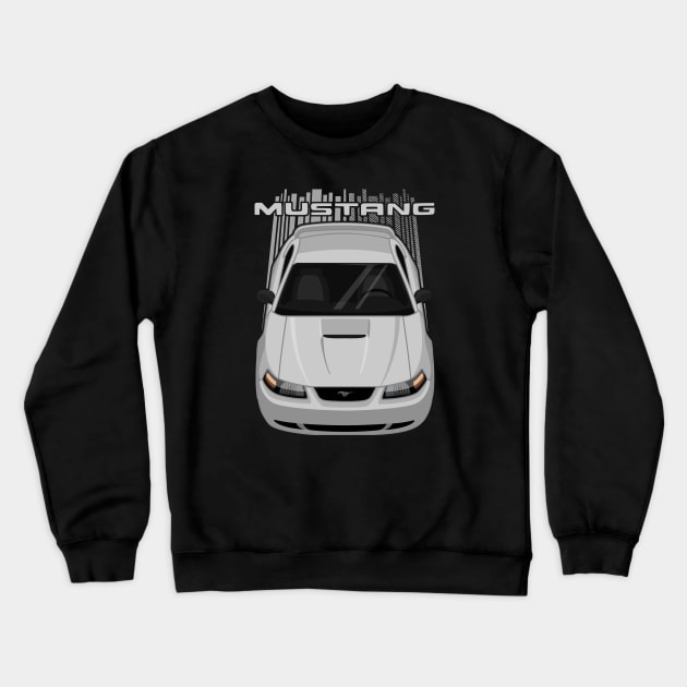 Mustang GT 1999 to 2004 SN95 New Edge - Silver Crewneck Sweatshirt by V8social